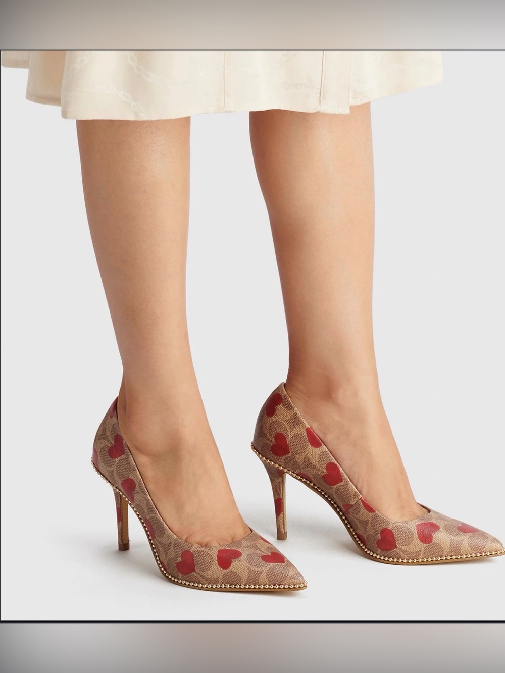 Coach Women's Waverly Heart-Print Pumps
